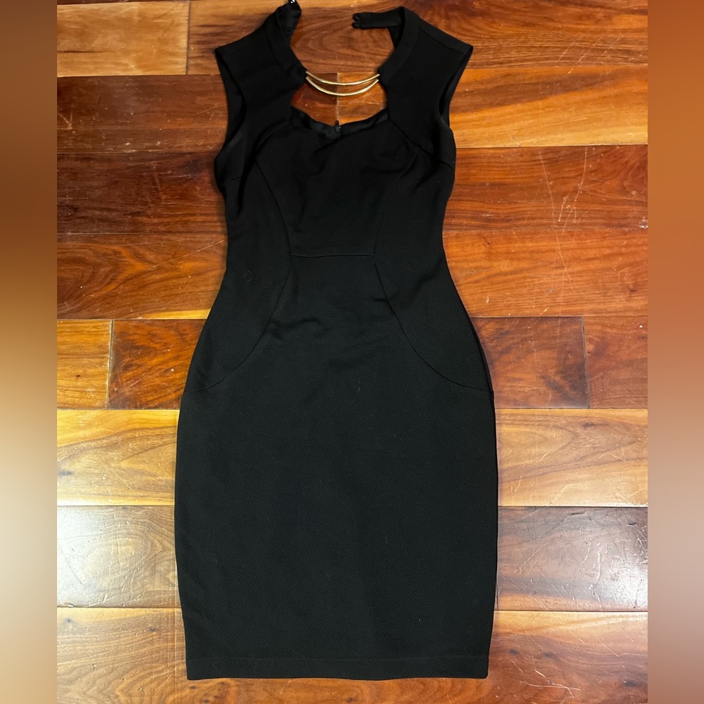 Bisou Bisou Black Backless Dress